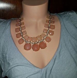 Charlotte Russe Peach Ombre Pearl Colored Necklace